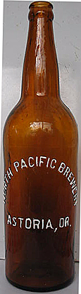 NORTH PACIFIC BREWERY EMBOSSED BEER BOTTLE