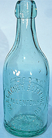 HORLACHER BOTTLING COMPANY WEISS BEER EMBOSSED BEER BOTTLE