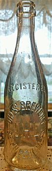 UHLS BREWERY EMBOSSED BEER BOTTLE