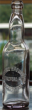 BRADFORD BREWING COMPANY EMBOSSED BEER BOTTLE