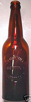 BROOKVILLE BREWING COMPANY EMBOSSED BEER BOTTLE