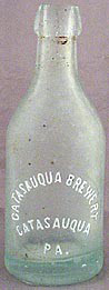 CATASAQUA BREWERY EMBOSSED BEER BOTTLE