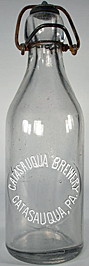 CATASAQUA BREWERY EMBOSSED BEER BOTTLE