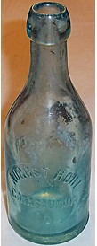 AUGUST HOHL WEISS BEER EMBOSSED BEER BOTTLE