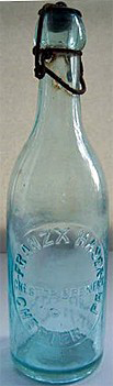 FRANZ X. HASER CHESTER BREWERY EMBOSSED BEER BOTTLE