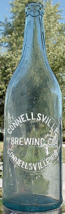 CONNELLSVILLE BREWING COMPANY EMBOSSED BEER BOTTLE