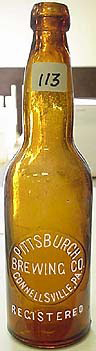 PITTSBURGH BREWING COMPANY EMBOSSED BEER BOTTLE