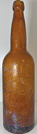 PITTSBURGH BREWING COMPANY EMBOSSED BEER BOTTLE