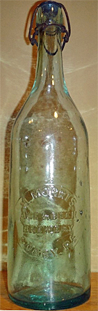 H. MORRIS ALE & BEER BREWERY EMBOSSED BEER BOTTLE