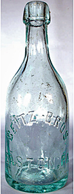 SEITZ BROTHERS WEISS BEER EMBOSSED BEER BOTTLE