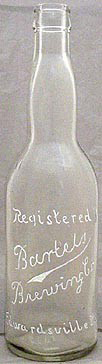 BARTELS BREWING COMPANY EMBOSSED BEER BOTTLE