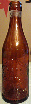 ENGEL & SCHMID BREWING COMPANY EMBOSSED BEER BOTTLE