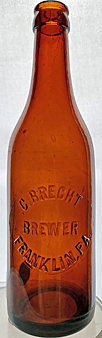 C. BRECHT BREWER EMBOSSED BEER BOTTLE