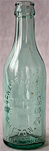 SCHWARZENBACH BREWING COMPANY EMBOSSED BEER BOTTLE