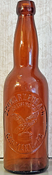 SCHWARZENBACH BREWING COMPANY EMBOSSED BEER BOTTLE