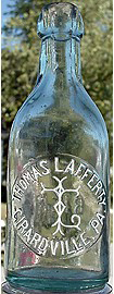 THOMAS LAFFERTY WEISS BIER EMBOSSED BEER BOTTLE