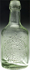 J.O. HENDRICKS PERKIOMEN VALLEY BREWERY EMBOSSED BEER BOTTLE