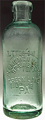 PERKIOMEN VALLEY BREWERY EMBOSSED BEER BOTTLE