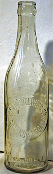 STAR BREWING COMPANY EMBOSSED BEER BOTTLE