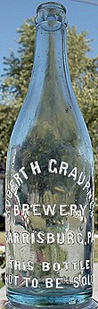 ROBERT H. GRAUPNER BREWERY EMBOSSED BEER BOTTLE