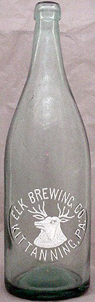ELK BREWING COMPANY EMBOSSED BEER BOTTLE