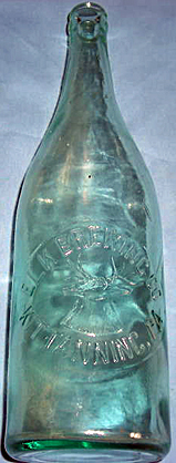 ELK BREWING COMPANY EMBOSSED BEER BOTTLE