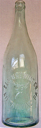 ELK BREWING COMPANY EMBOSSED BEER BOTTLE