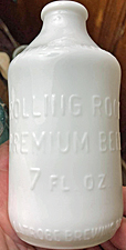 ROLLING ROCK PREMIUM BEER EMBOSSED BEER BOTTLE