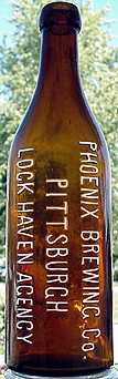 PHOENIX BREWING COMPANY EMBOSSED BEER BOTTLE