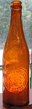 MCKEES ROCKS S & S BEER BOTTLERS EMBOSSED BEER BOTTLE