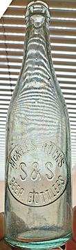 MCKEES ROCKS S & S BEER BOTTLERS EMBOSSED BEER BOTTLE