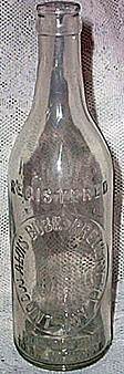 ALOIS BUBE BREWERY EMBOSSED BEER BOTTLE