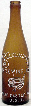 STANDARD BREWING COMPANY EMBOSSED BEER BOTTLE