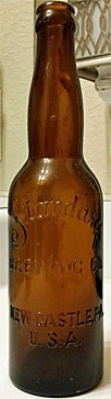 STANDARD BREWING COMPANY EMBOSSED BEER BOTTLE