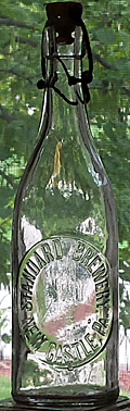 STANDARD BREWERY EMBOSSED BEER BOTTLE