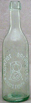 ADAM SCHEIDT BREWING COMPANY EMBOSSED BEER BOTTLE