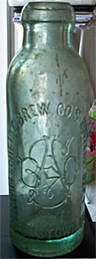 ADAM SCHEIDT BREWING COMPANY EMBOSSED BEER BOTTLE