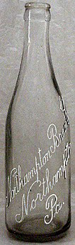 NORTHAMPTON BREWING COMPANY EMBOSSED BEER BOTTLE