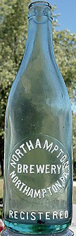 NORTHAMPTON BREWERY EMBOSSED BEER BOTTLE