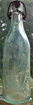 NORTHAMPTON BREWING & BOTTLING COMPANY EMBOSSED BEER BOTTLE