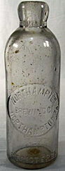 NORTHAMPTON BREWING COMPANY EMBOSSED BEER BOTTLE