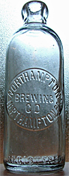 NORTHAMPTON BREWING COMPANY EMBOSSED BEER BOTTLE