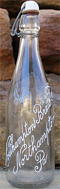 NORTHAMPTON BREWING COMPANY EMBOSSED BEER BOTTLE