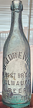 PHILLIP BEST BREWING COMPANY EMBOSSED BEER BOTTLE