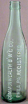 COMMONWEALTH BREWING COMPANY EMBOSSED BEER BOTTLE