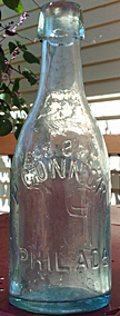 P. CONNOR WEISS BEER EMBOSSED BEER BOTTLE