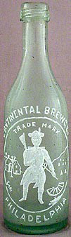 CONTINENTAL BREWING COMPANY EMBOSSED BEER BOTTLE