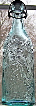 CONTINENTAL BREWING COMPANY EMBOSSED BEER BOTTLE