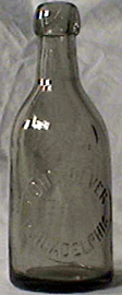 JOHN DEVER WEISS BIER EMBOSSED BEER BOTTLE