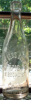 HENRY HESS BREWING COMPANY EMBOSSED BEER BOTTLE